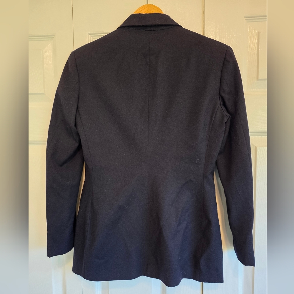 VTG Ralph Lauren Blue Label Wool Blazer Navy Blue Double Breasted Gold Buttons - Picture 3 of 11
